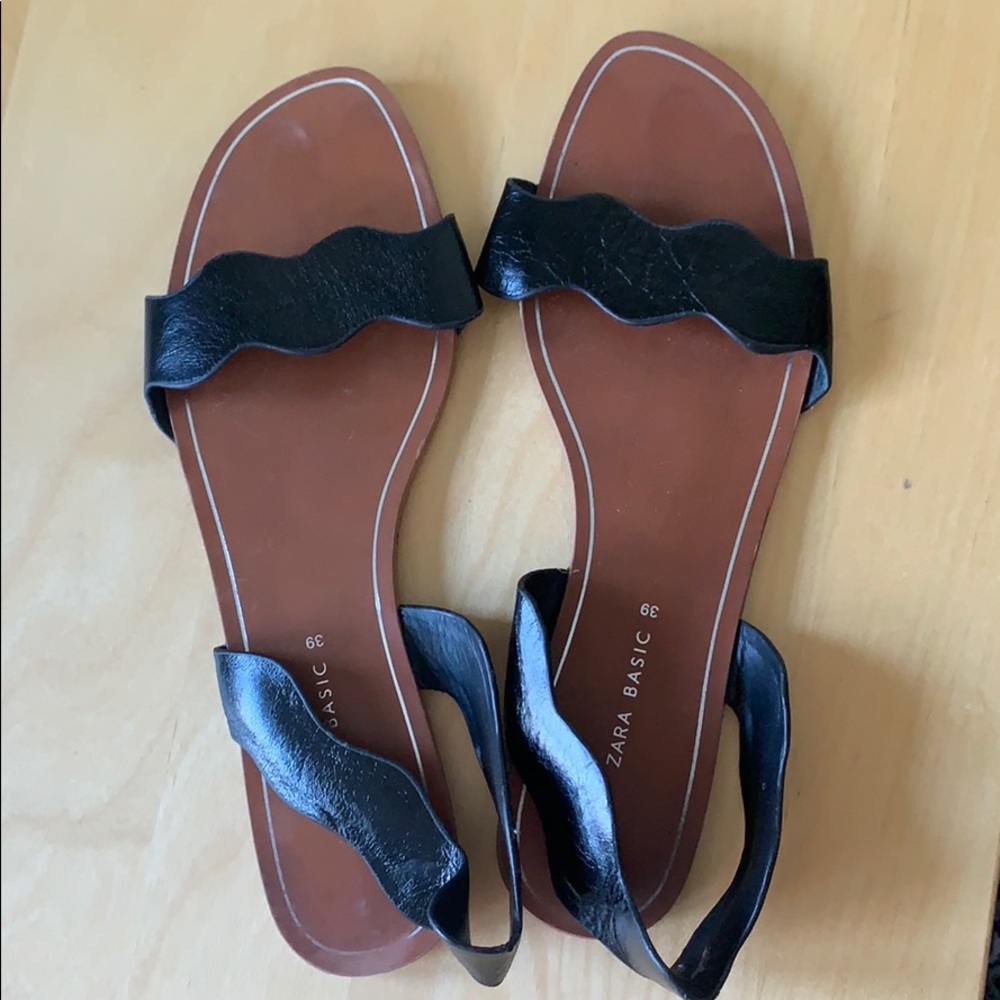 Zara leather sandals